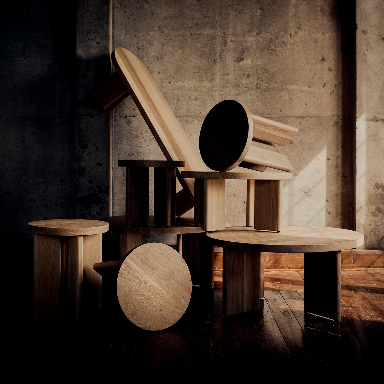 Fraya White Oak Side Table Short | Regina Andrew Detroit